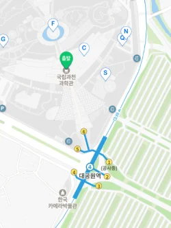 국립과천과학관 위치 지도
