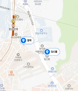 일신홀 위치 지도