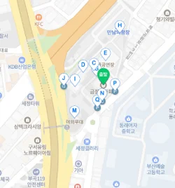 금정문화회관 위치 지도