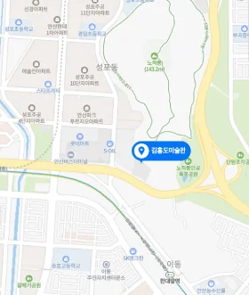 김홍도미술관 위치 지도