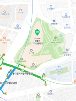 DDP 동대문디자인플라자 위치 지도